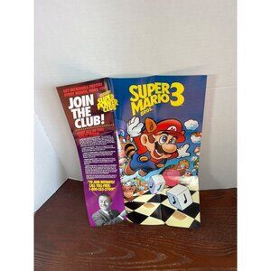 Vintage Nintendo Power Super Mario Bros. 3 Double-Sided Poster